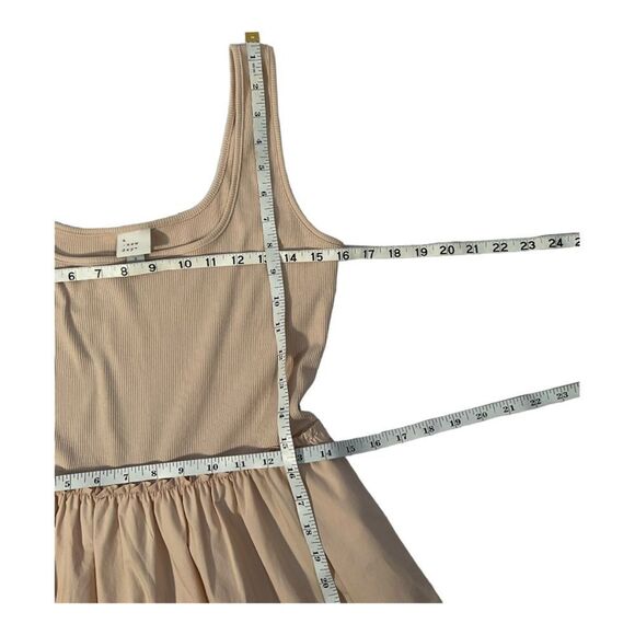 A NEW DAY Women’s Cream Midi Two pockets cotton Polyester dress Size Small - Picture 11 of 15